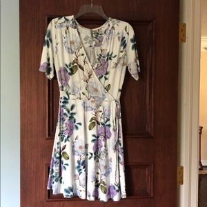 Floral wrap dress
